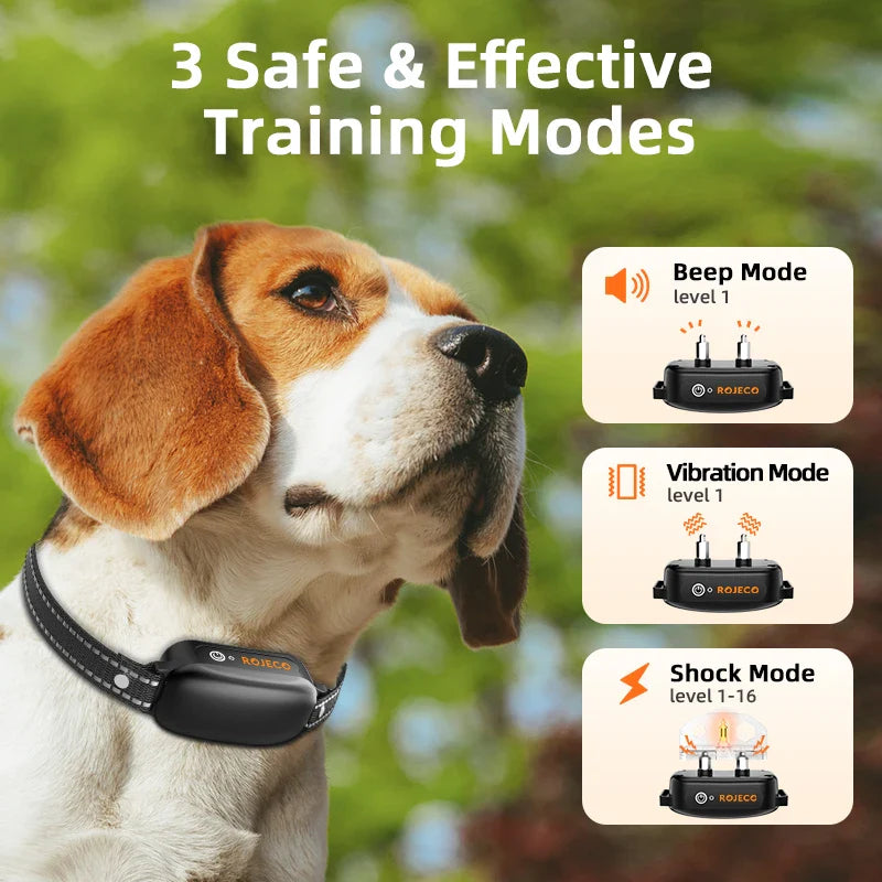 Electric Dog Training Collar – Remote-Control e-Collar for Dog Obedience up to 3300 ft